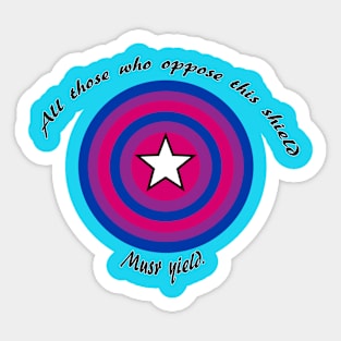 Pride Shields - Bisexual Sticker